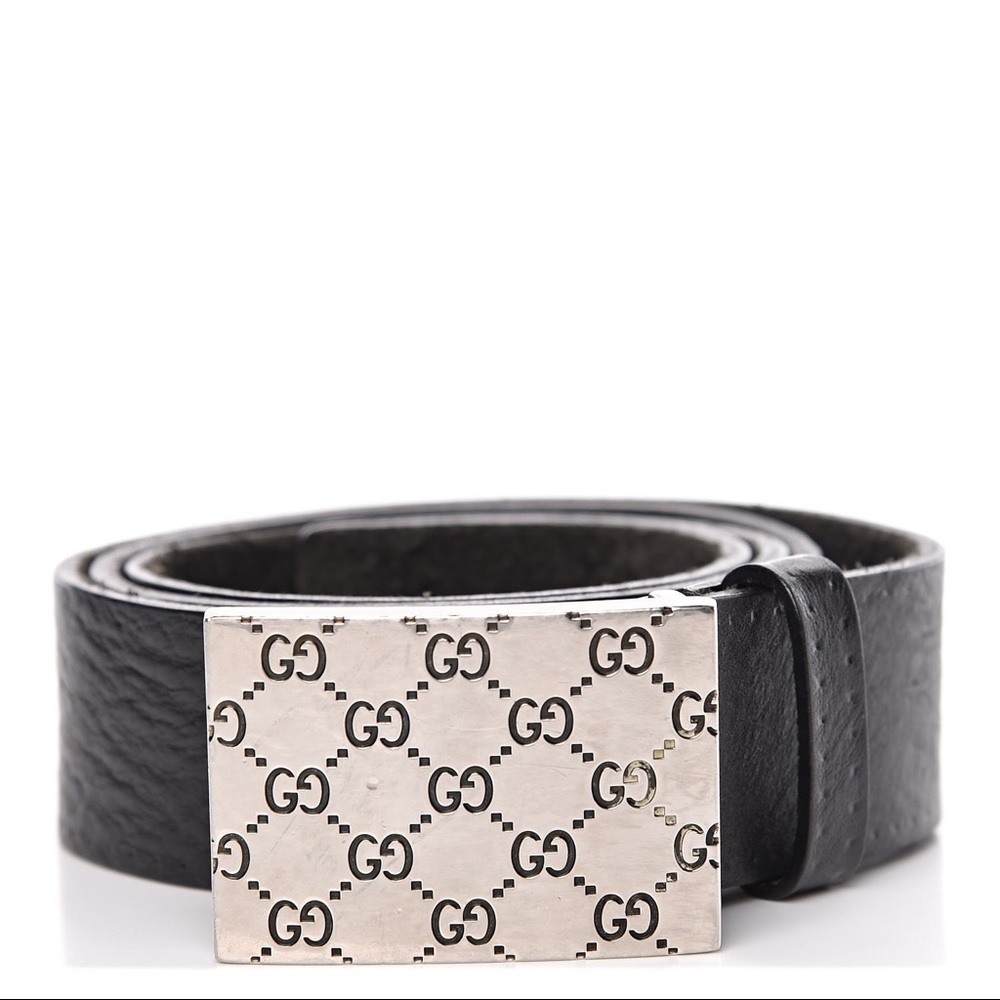 GUCCI Vintage Belt Monogram Buckle